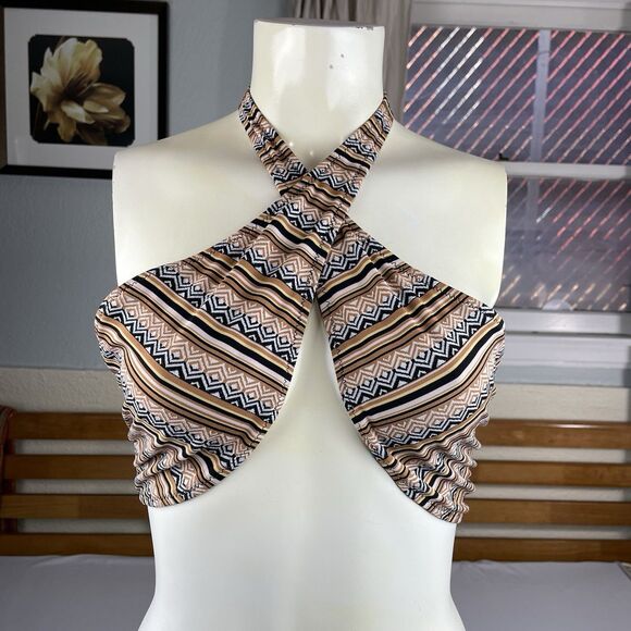 Volcom European Collection 2 Piece Bikini Women’s L Aztec Print Rare New No Tags - Picture 4 of 16